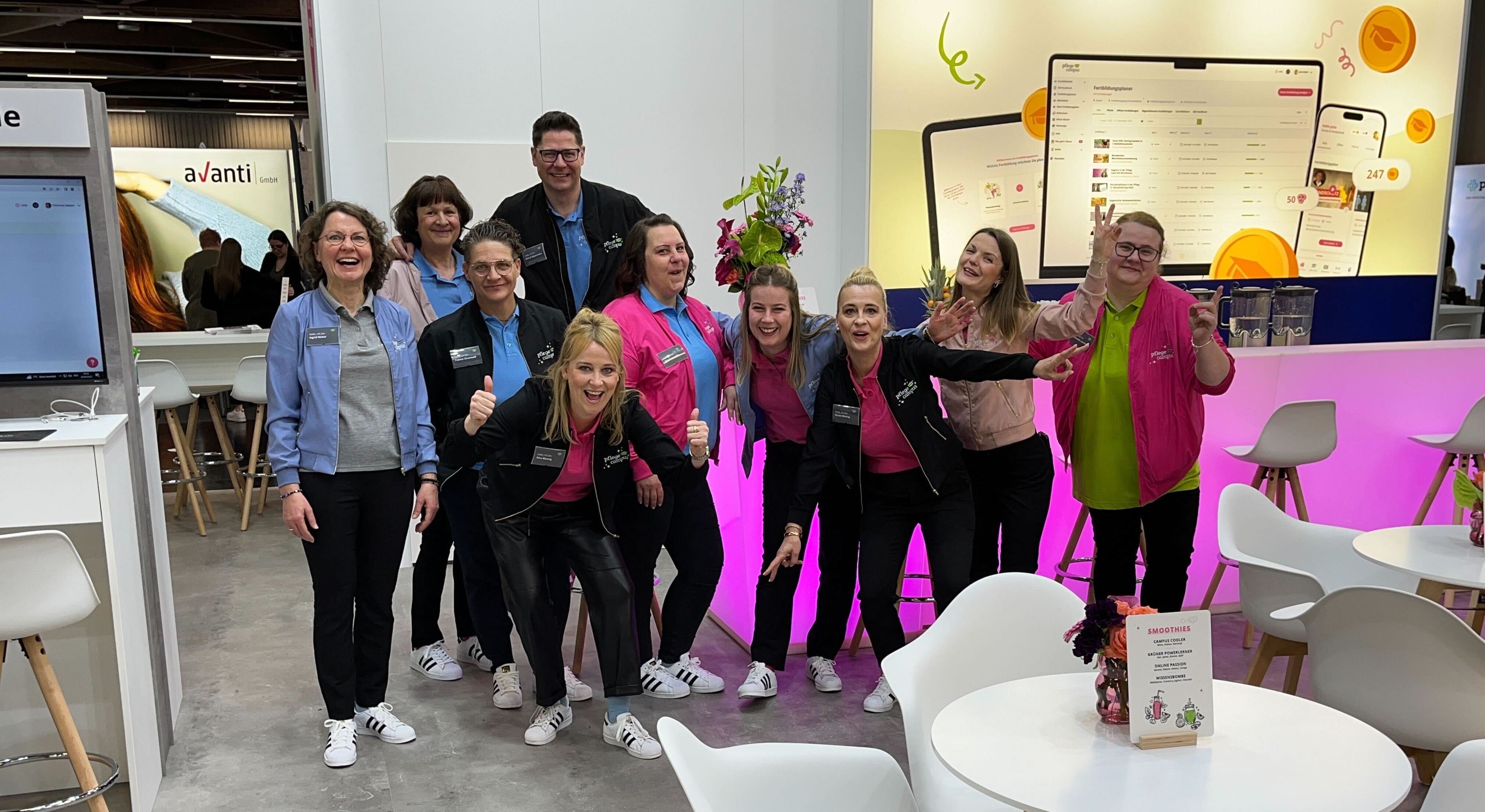 Pflegecampus auf der Altenpflegemesse in Nürnberg 2023