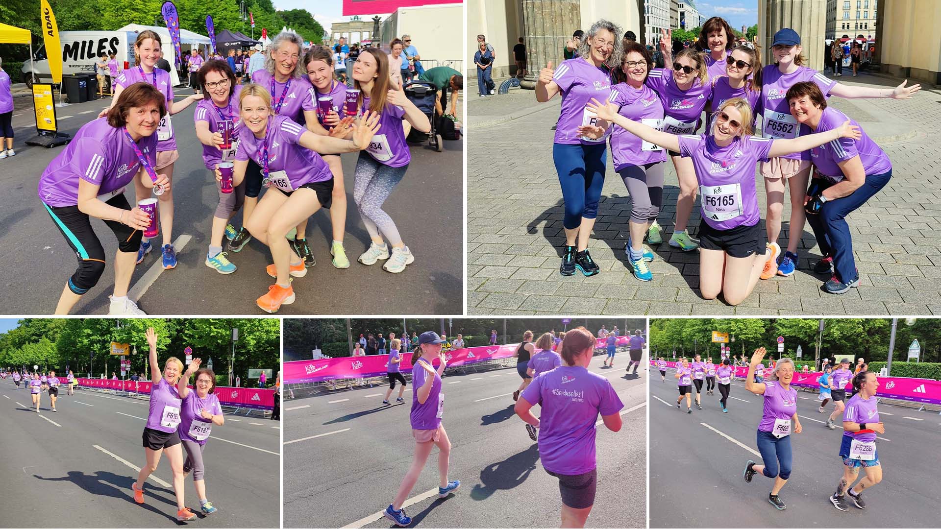 Pflegecampus an der Startlinie beim KoRo Frauenlauf 2023