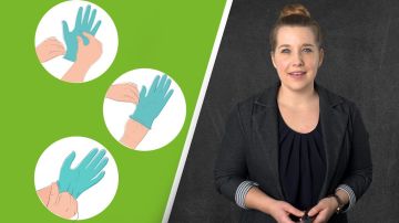 Anziehen steriler Schutzhandschuhe: So geht es richtig