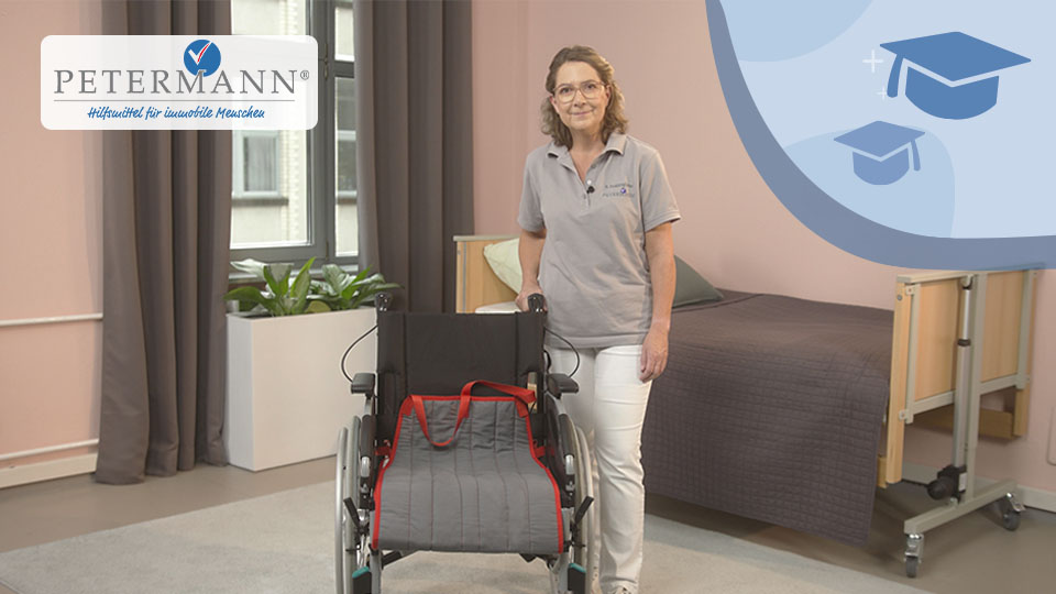 Petermann: So wenden Sie das Hilfsmittel Alpha Gleitmatte Rollstuhl Slide richtig an