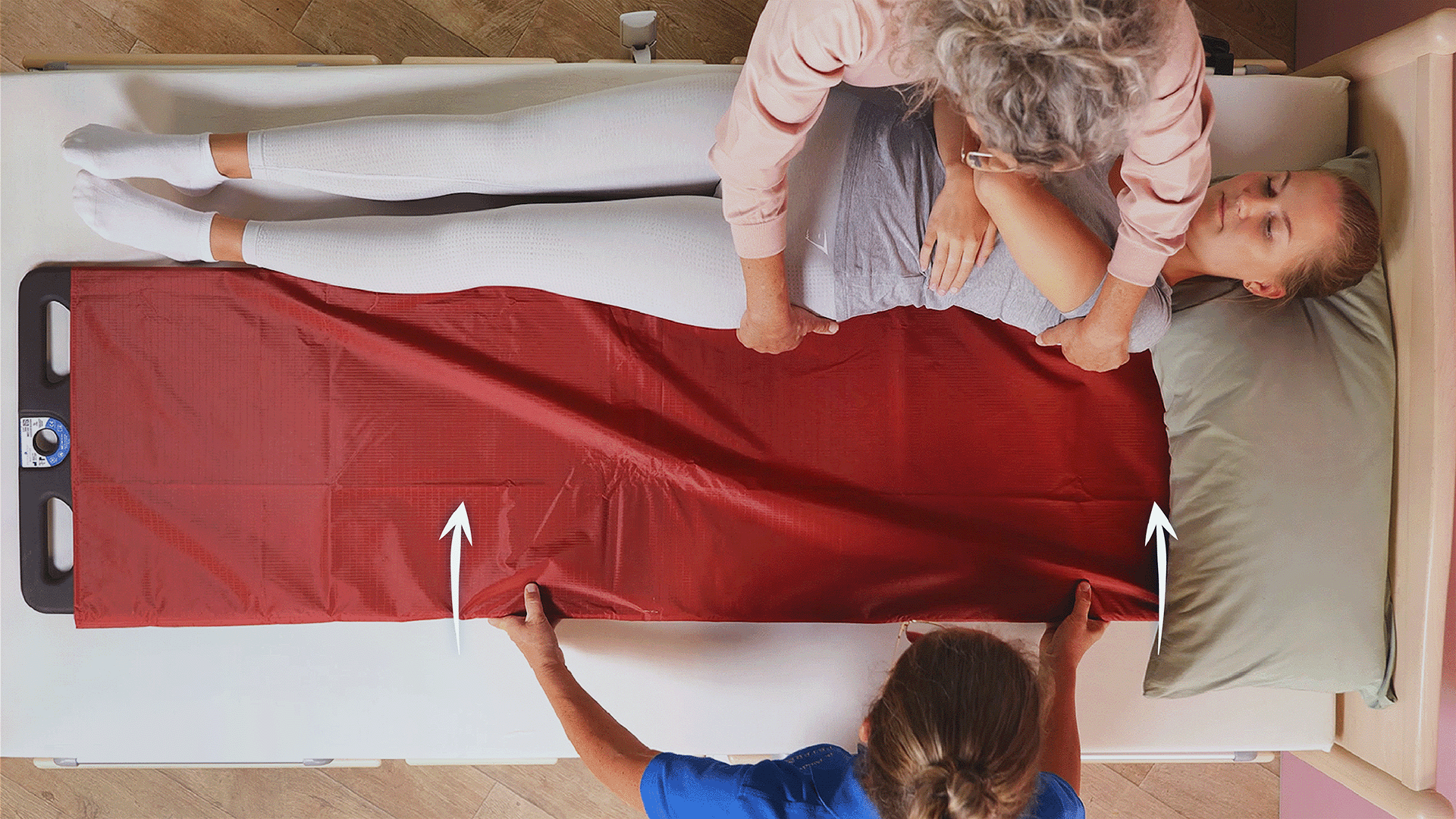 Lateraler Transfer mit dem Rollboard